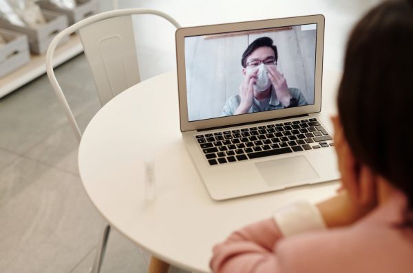 Masked User Using Video Chat